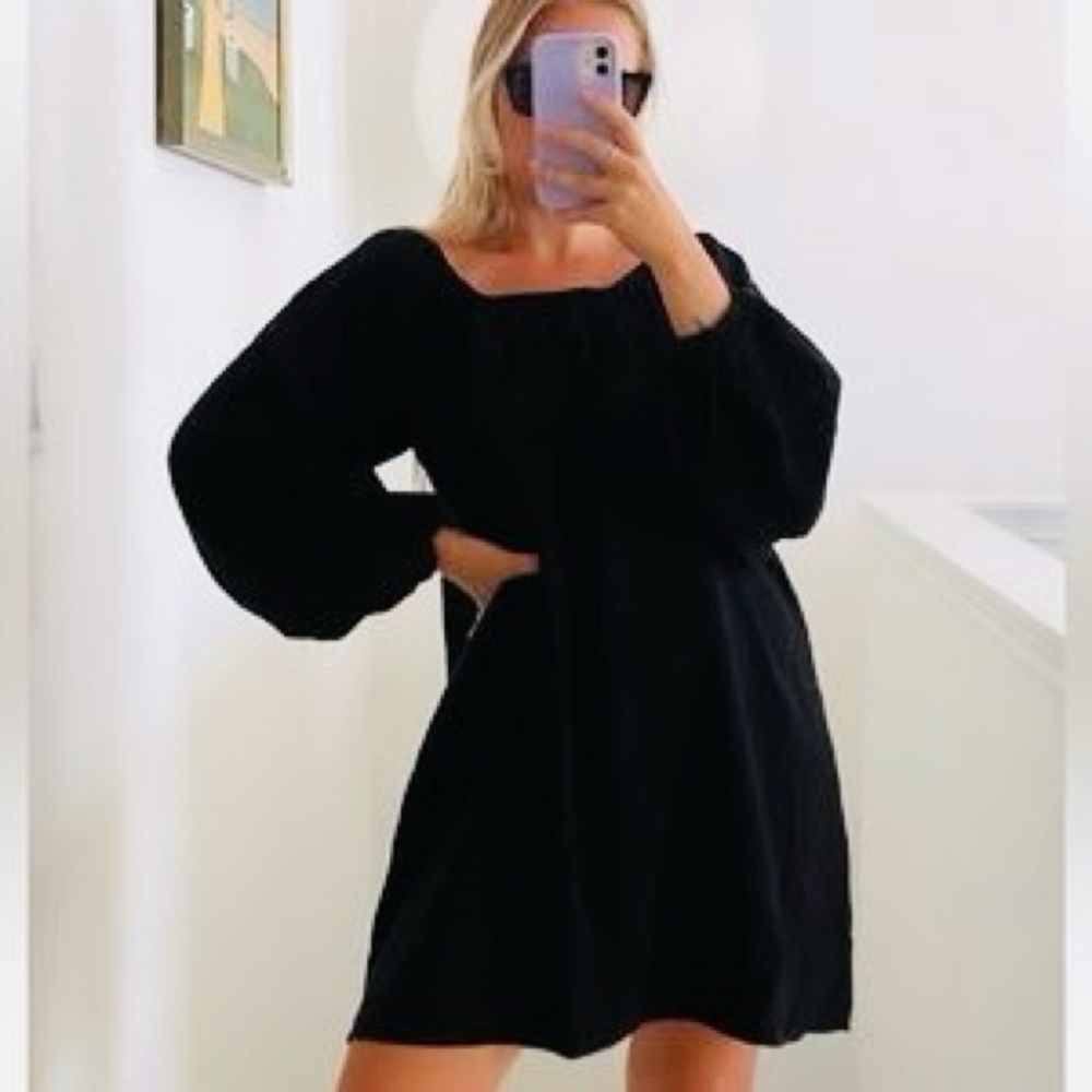 Honeydove Vintage Puff Sleeve Dress